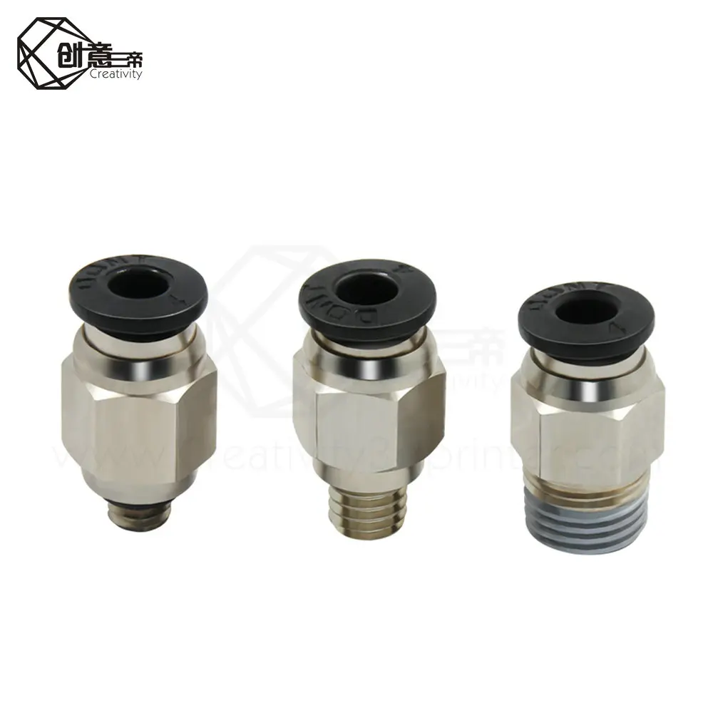 3D принтеры пневматические фитинги PC4 01 M5 M6 диаметр 4 мм PTFE трубка Разъем Муфта
