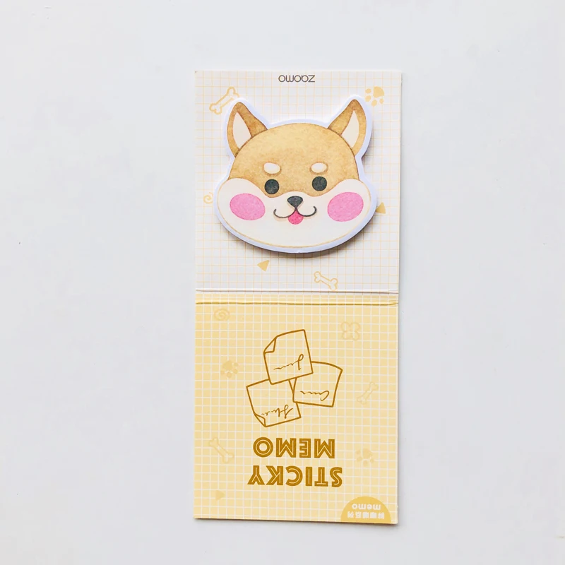30 страниц Kawaii складной персик утка Кошка Собака Набор стикеров для заметок школа закрепленный блокнот