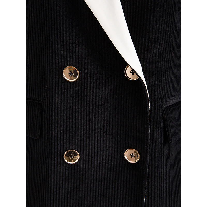 Высокое качество новейший зимний подиумный 2019 дизайнерский Блейзер Женский