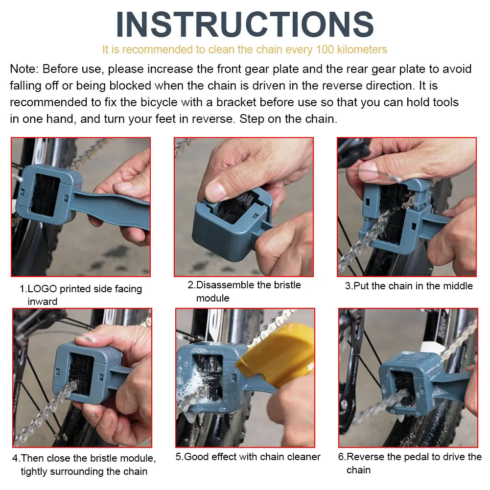 fahrrad kette sauberen pinsel 360 grad keine toten winkel reinigung pinsel auf alle seiten kette reinigung für rennrad berg motorrad free global