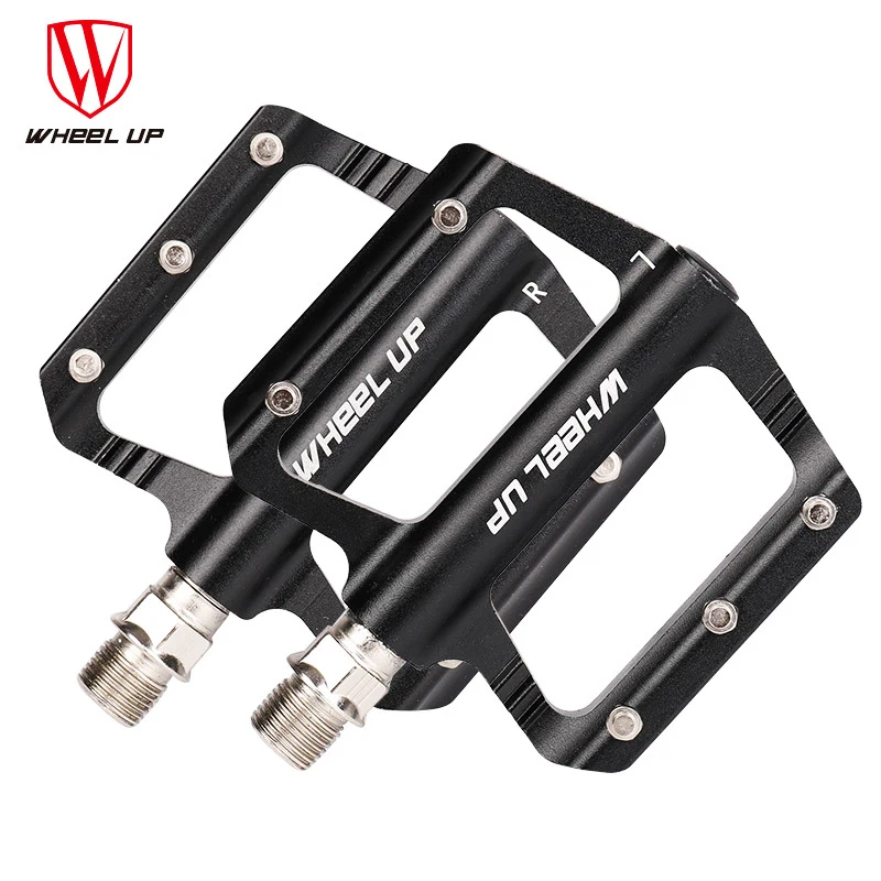 

WHEEL UP bicycle pedal lightweight aluminum alloy bearing pedal Fixed gear seal pedal mountain bike non-slip pedal accessories