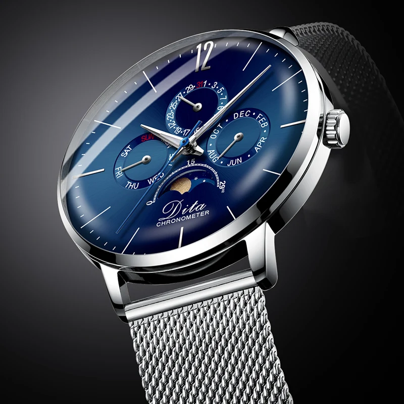 Часы DITAWATCH Мужские кварцевые с хронографом модные роскошные спортивные