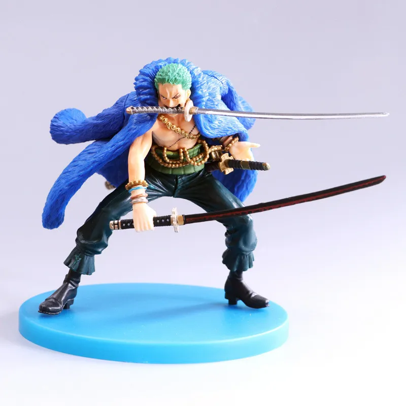 

Bandai One Piece Roronoa Zoro Blue Limit 20 Юбилейная экшн-фигурка Аниме Кукла ПВХ Модель креативные периферийные куклы