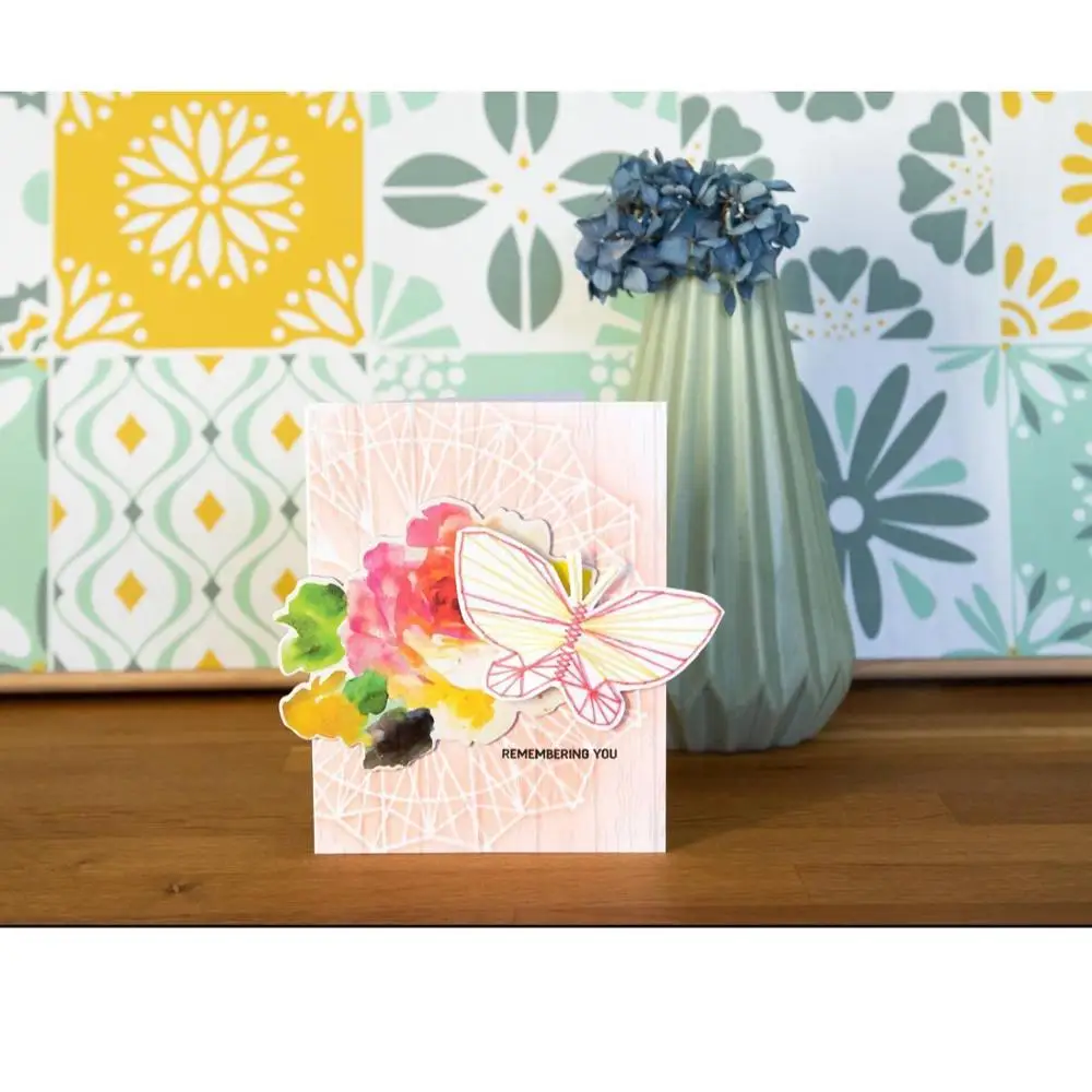 Трафареты для скрапбукинга с изображением обезьяны бабочки металлические