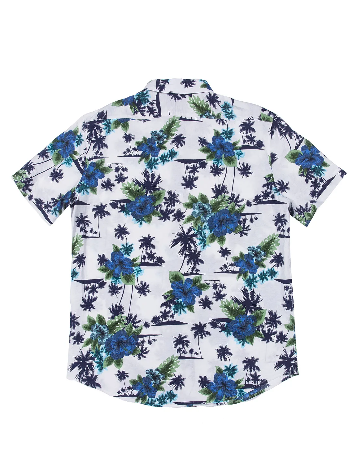 Мужские Гавайские рубашки из 100% хлопка мужские повседневные пляжные с принтом