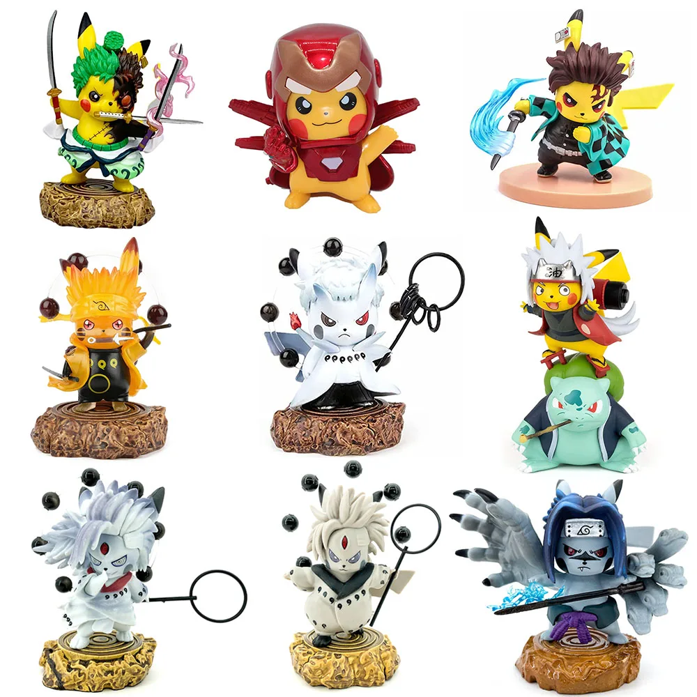 Фигурки героев аниме Покемон Наруто Пикачу экшн-фигурки для косплея Зоро убийца