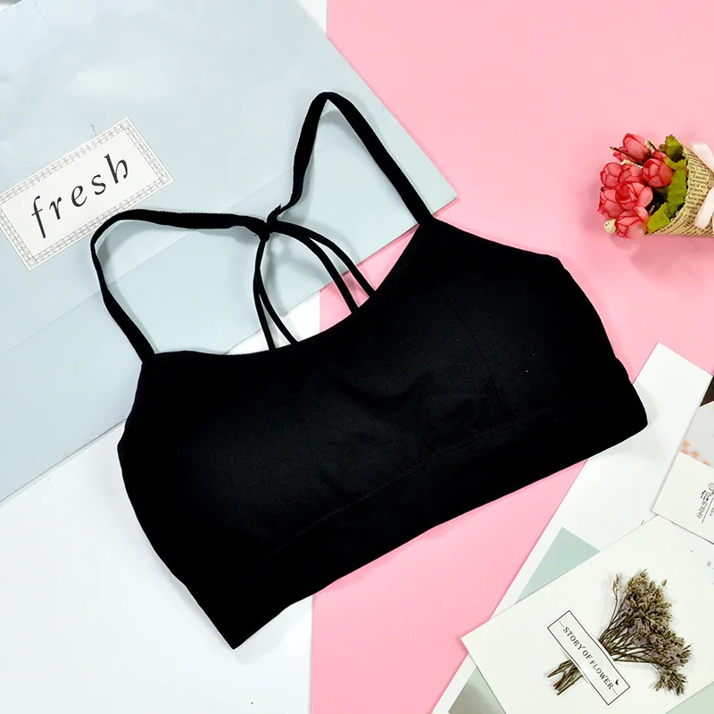 

Tube Tops Pure Color Fashion Letter Women's Intimates Breathable Sports Female underwear Comfortable Seamless Sexy Women's bra