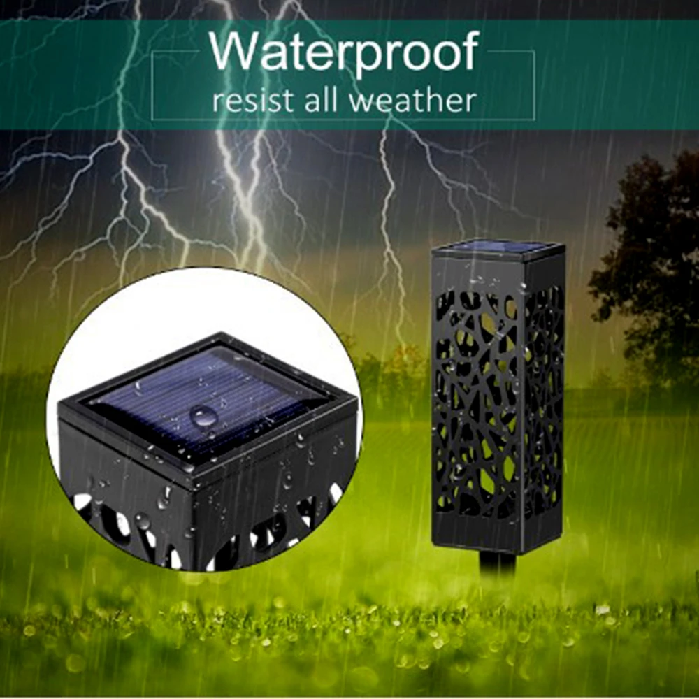 

4/6PCS Solar Garden Post Lights Waterproof LED Landscape Light Lawn Lamp Outdoor Garden Decoration Products