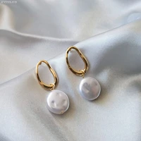kshmir high imitation baroque style pearl earrings vintage earrings simple fashion pearl earrings high texture jewelry gifts