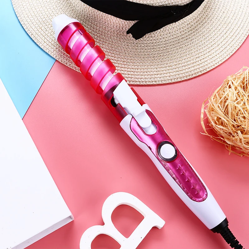 Портативные щипцы для завивки волос роликовые спиральные электрические
