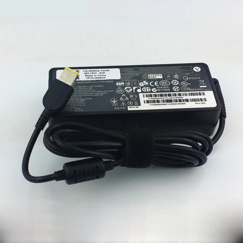 Basix 20V 4.5A 90W зарядное устройство AC адаптер питания для Lenovo G400 G400s G405s G410 G500 G510