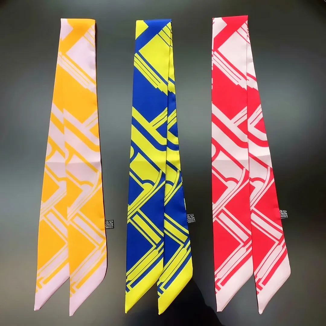 Новый маленький тонкий узкий длинный шарф завязанный сумкой шарфы-ручки