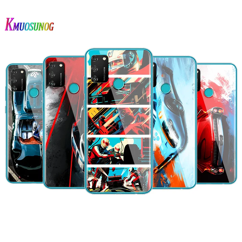 

Cool Cartoon Racing car For Huawei Honor V9 Play 8S 8C 8X MAX 8A Prime 8 7S 7A Pro 7C Soft TPU Silicone Phone Case