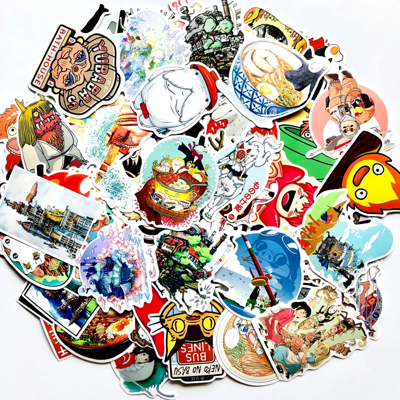 Наклейки Унесенные призраками Miyazaki 100 шт. наклейки для ноутбука домашний декор