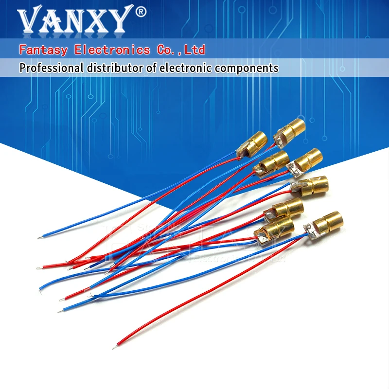100 шт. 5 в 650нм МВт лазерный модуль с красной точкой Красный прицел красный диод