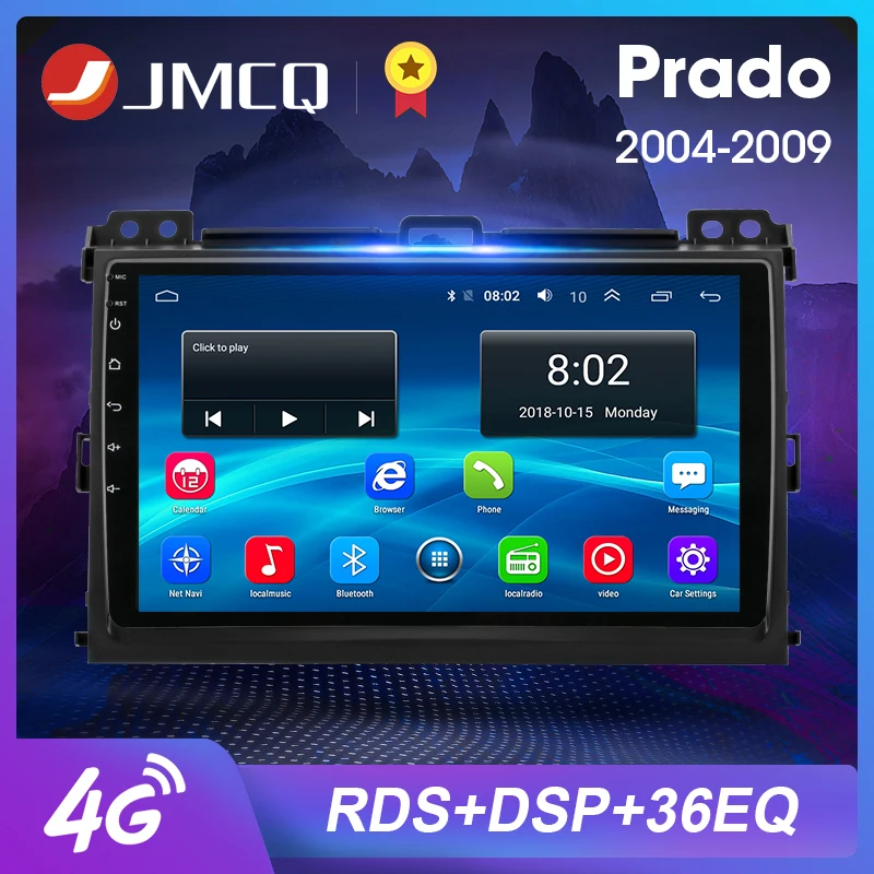 Автомагнитола 2 Din с Android 8 1 DVD радио и мультимедиа для Toyota Prado 3 J120 2004 2009 навигация GPS