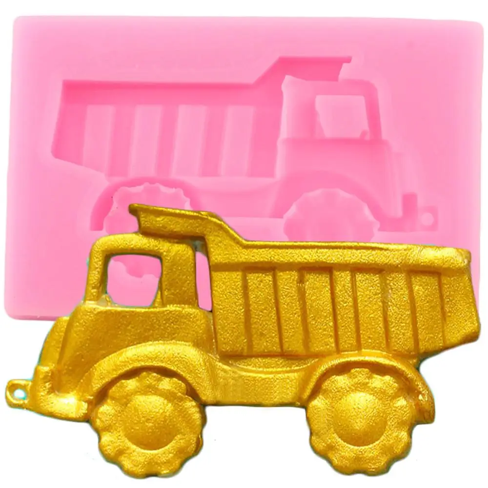 Грузовик силиконовые формы помадные DIY ребенка день рождения торт украшения