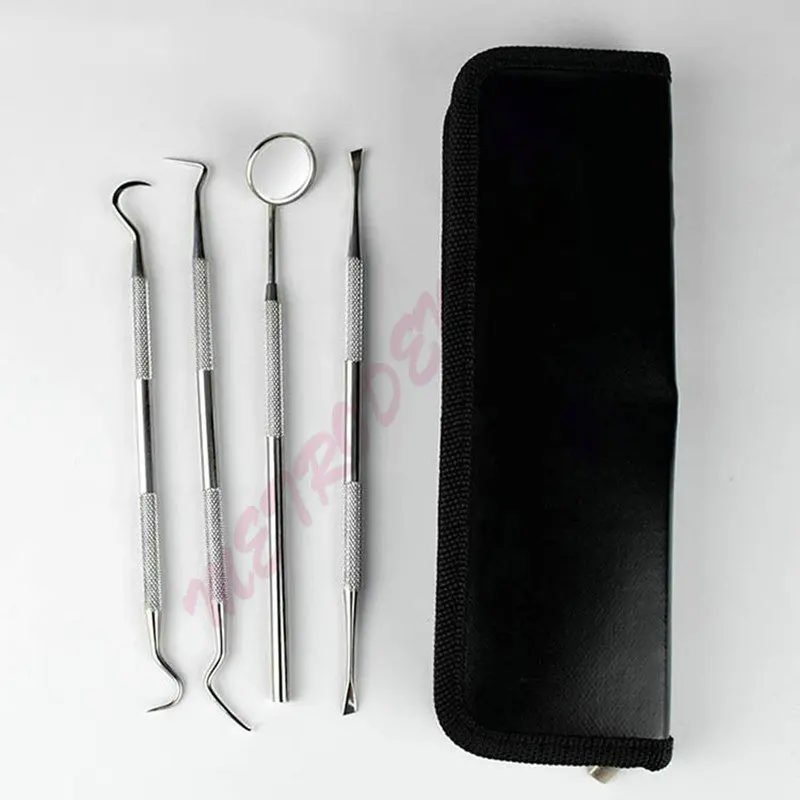 4 шт. инструмент для ухода за зубами полости рта антизапотевающее зеркало скребок