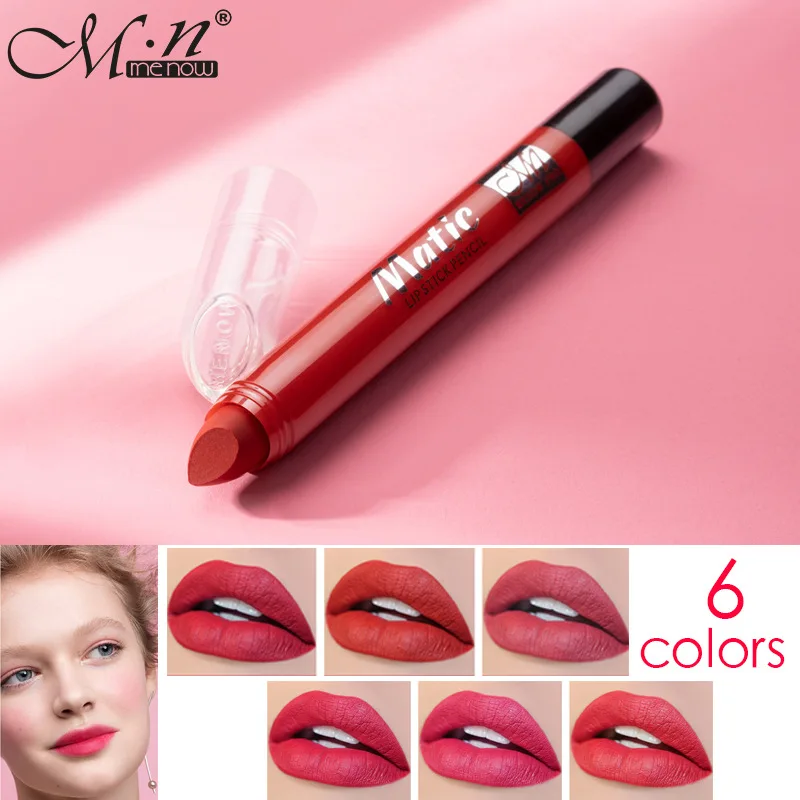 1 шт. 6 видов цветов губная помада роскошная сексуальная бархатная матовая