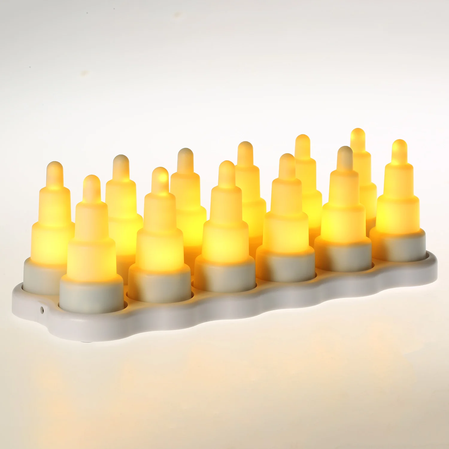 12Pcs/set LED Candle Light Rechargeable Tealight Candles Flameless Wireless Lights for Christmas Wedding Party Gift |