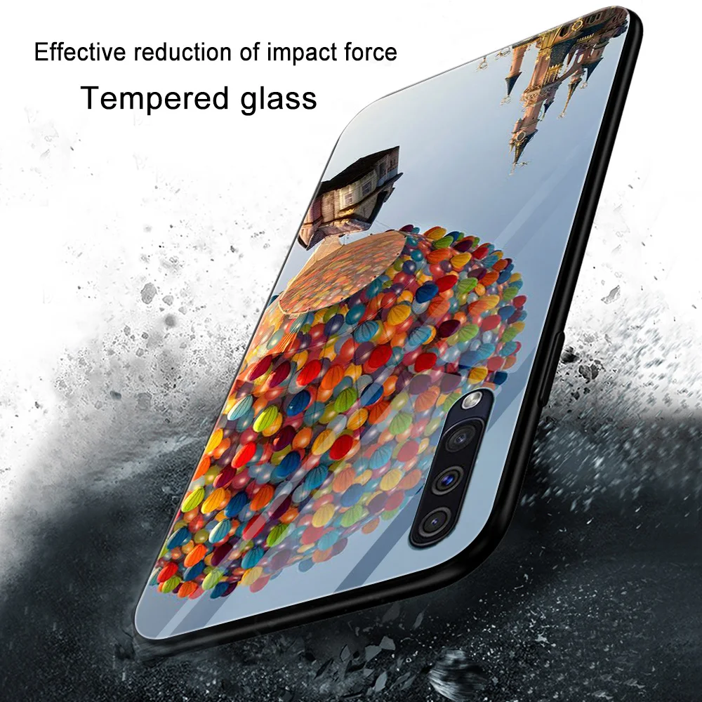 

Balloon Case For Samsung A50 A51 A71 A70 A20 A40 A20E M31 S10 S20 S9 Edge Ultra Puls Note 10 20 9 8 Plus Glass Phone Cases Funda