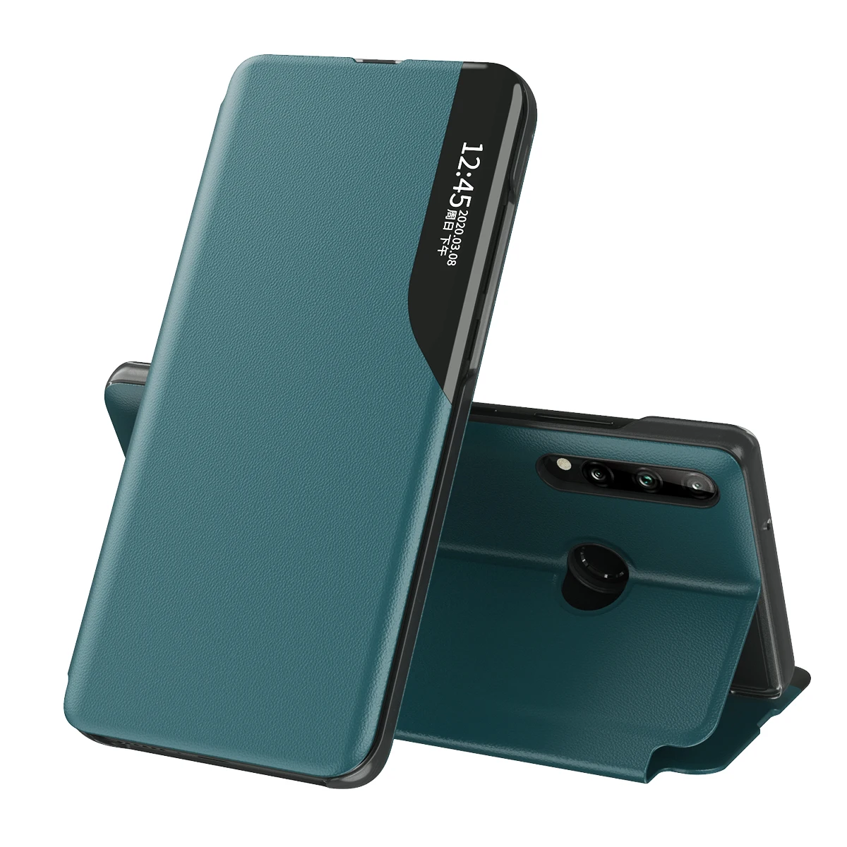 Роскошный кожаный чехол книжка с окошком для Huawei Mate 40 20 P30 P40 Pro P20 lite|cover for huawei|case