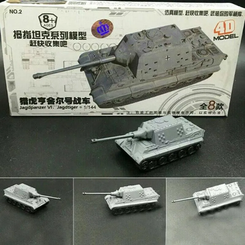 Сборный танк в масштабе 1/144 модель 4D T-34/85 AMX-30MAIN |