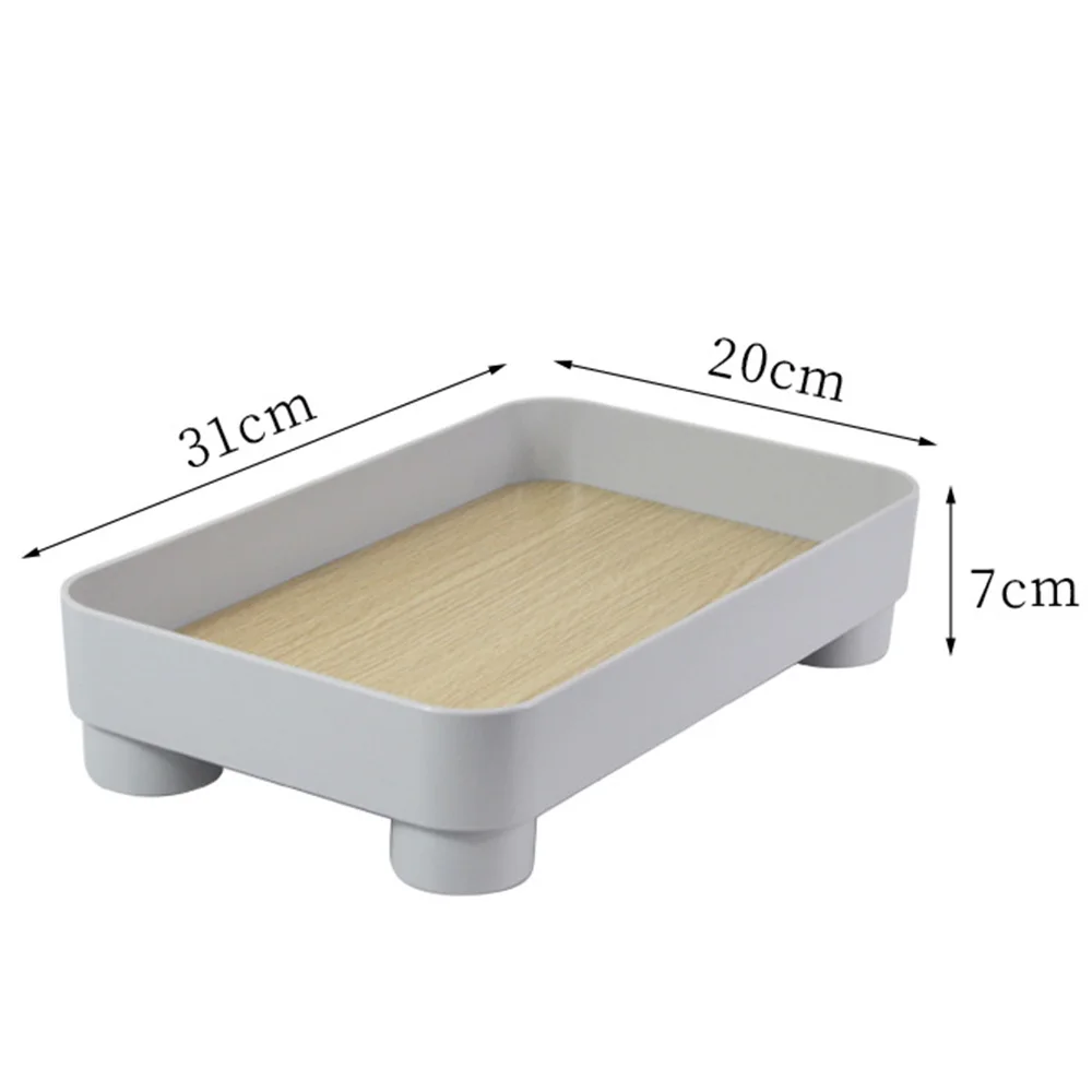 

1pc Nordic Storage Tray Desktop Organizer Food Cosmetics Sundries Kitchenware