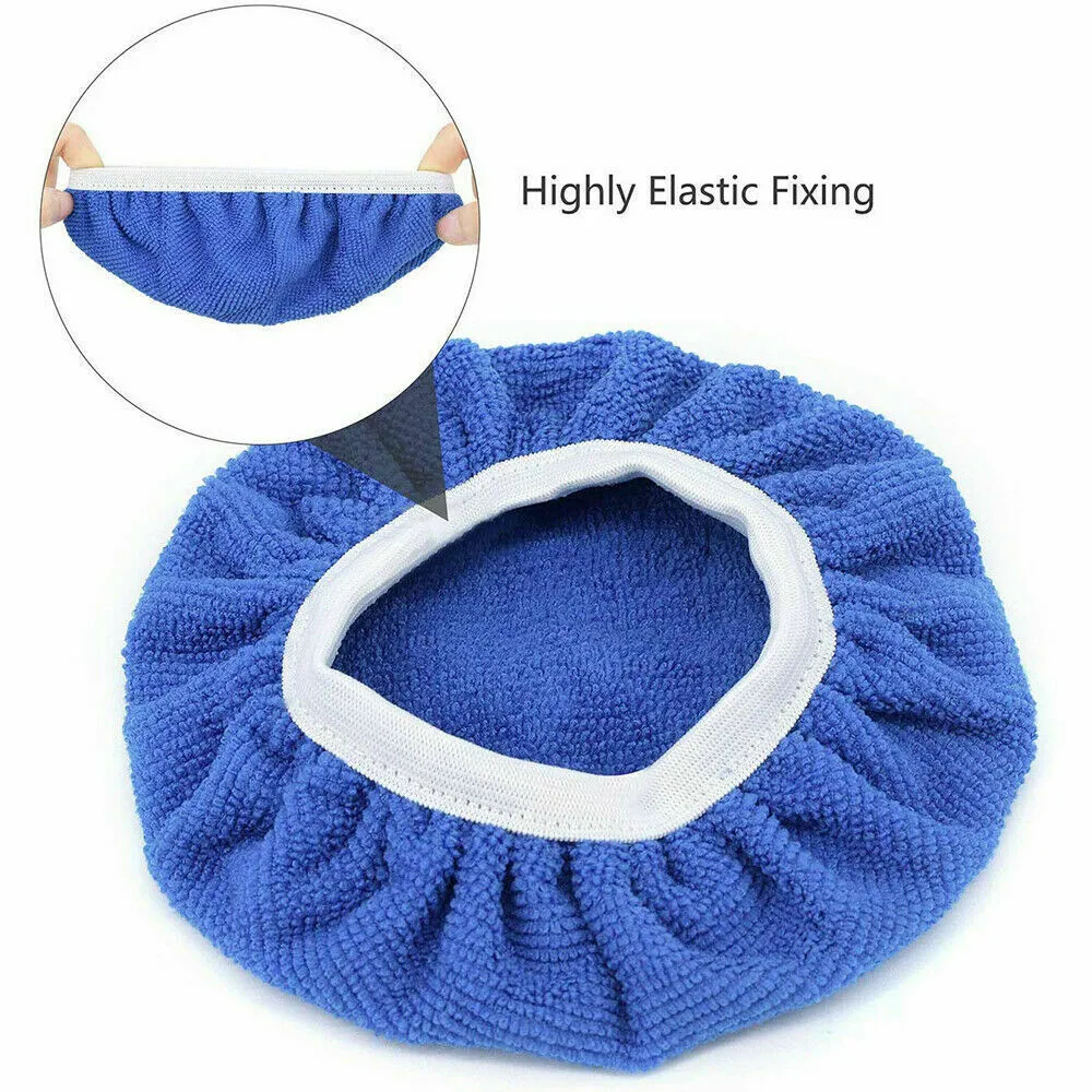 

Polishing Pad 5pcs Polisher Pad Bonnet Superfine Fiber Waxing Polishing Bonnet Buffing Pad Cover 5-6Inch Car Paint