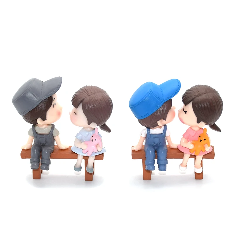 1 набор мини фигурок для влюбленных стул миниатюры садовая сказочная фигурка