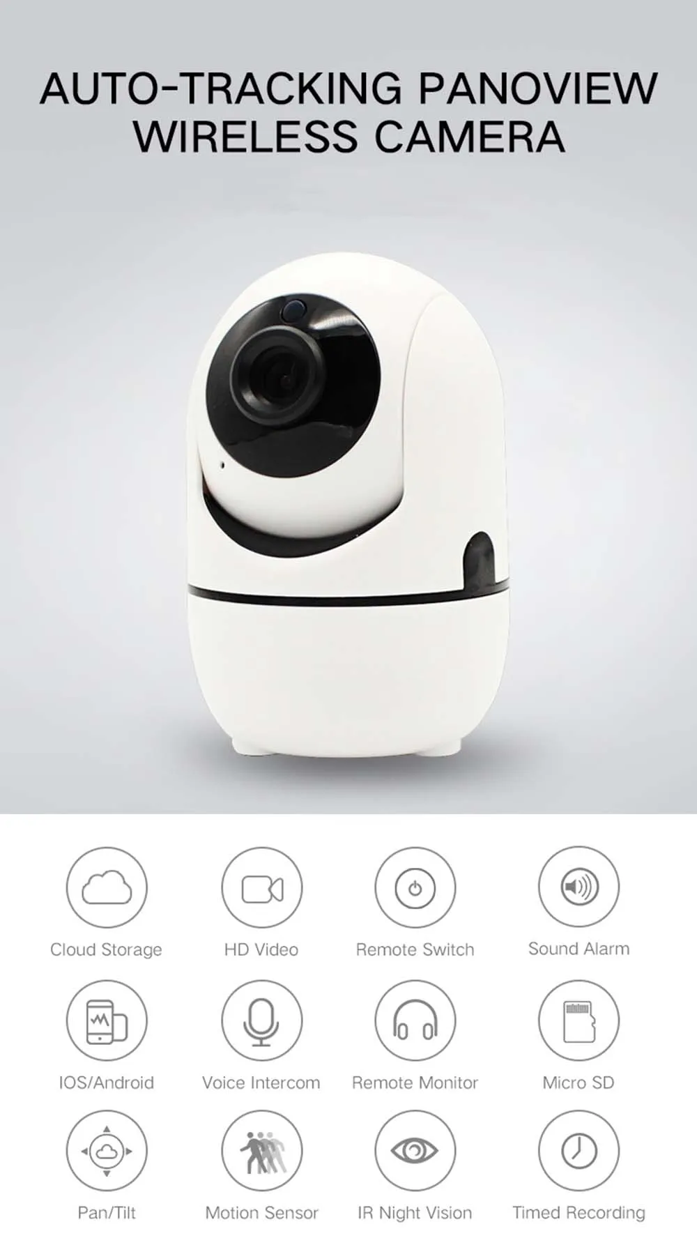 HD 1080P облачная беспроводная Wifi ip-камера, интеллектуальная автоматическая слежение за человеком, Домашняя безопасность, видеонаблюдение, CCTV сетевая камера с Wifi