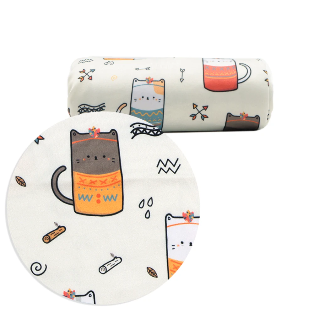 Лошади русалки 4 подъездных путей эластичная трикотажная хлопчатобумажная ткань