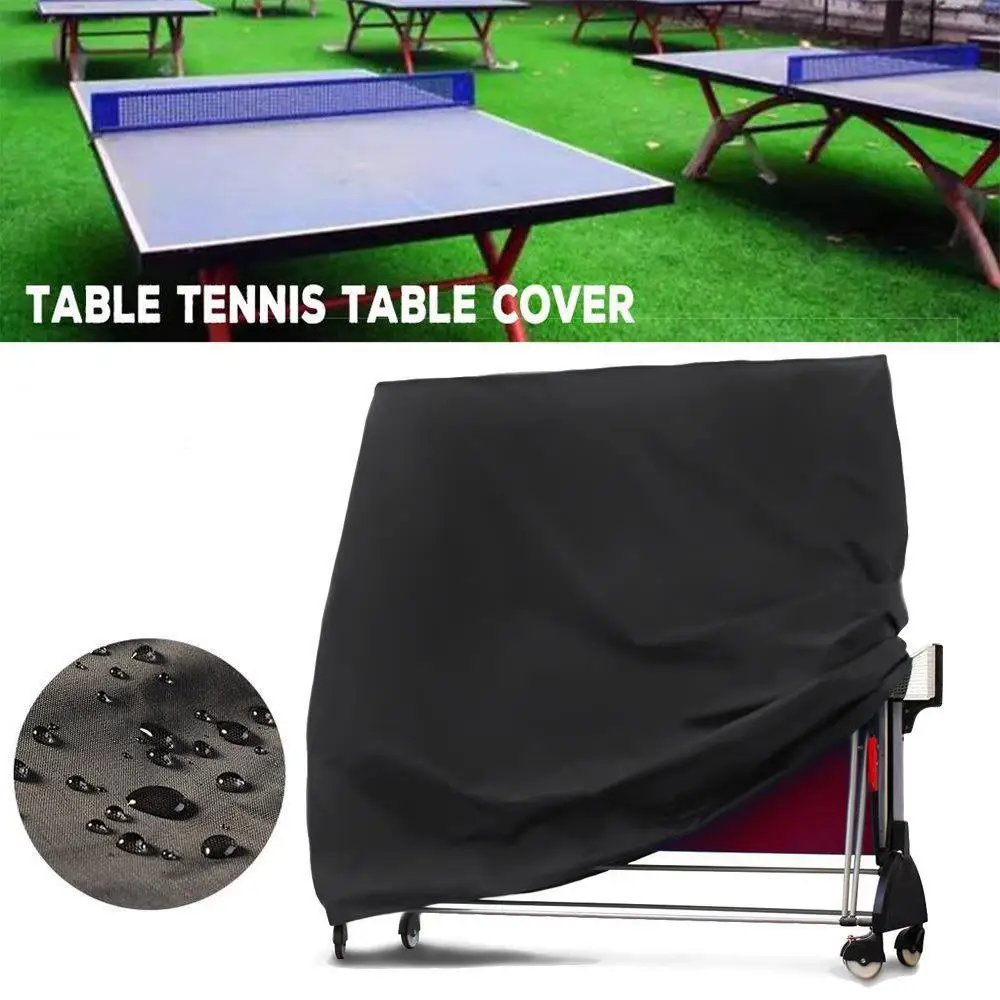 

Table Protector Dust Cover Racket Indoor Polyester Outside Black Inside Silver Game Athletics Table Tennis Table Cover Movement