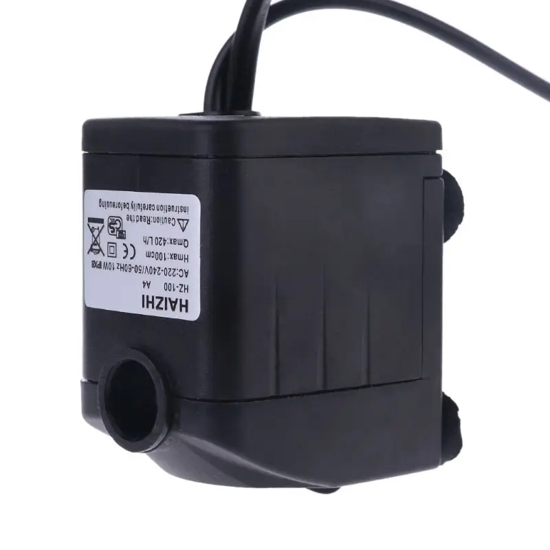 Аквариумный погружной водяной насос 220 В 10 Вт с европейской вилкой светодиодный
