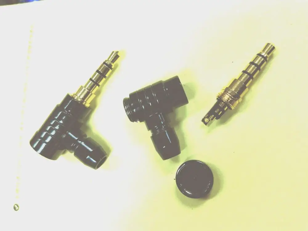 Латунный стерео 4 полюсный 3 5 мм 90 фотоугловой разъем для кабеля паяльный