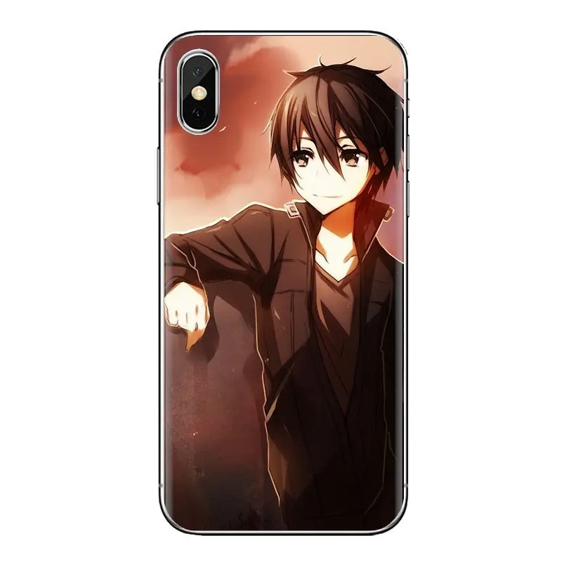 Soft Shell Cases Kirito Sword Art Online SAO Japan For LG Spirit Motorola Moto X4 E4 E5 G5 G5S G6 Z Z2 Z3 G2 G3 C Play Plus Mini |