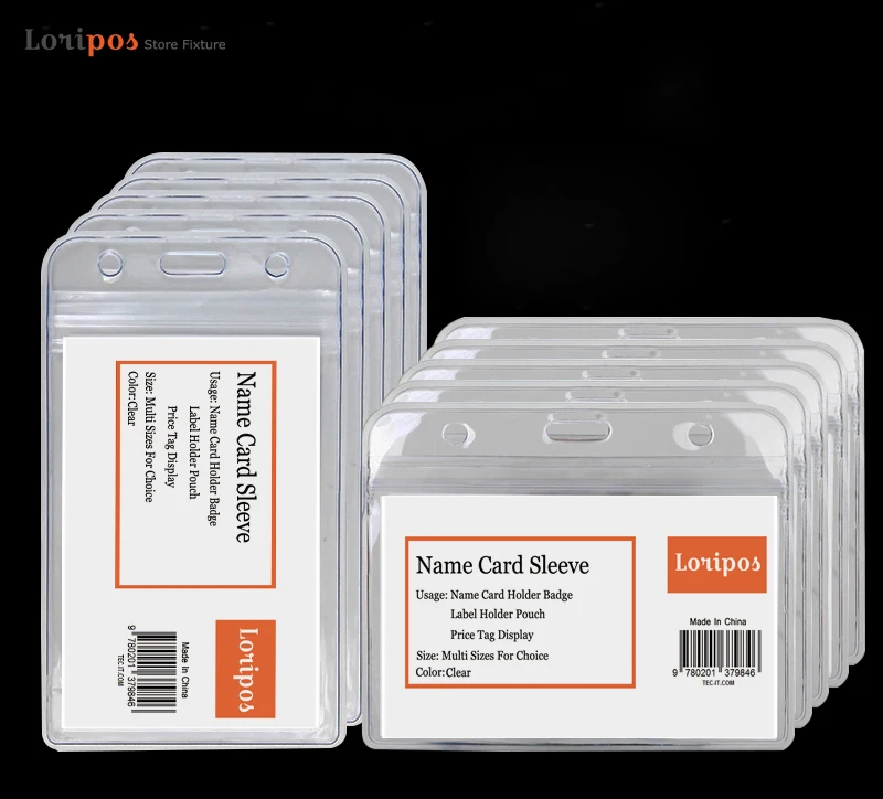 

Waterproof Certificate Id Work-proof Shell Sub-plastic Transparent Working Card Protective Cover Name Badge Case Holder Sleeve