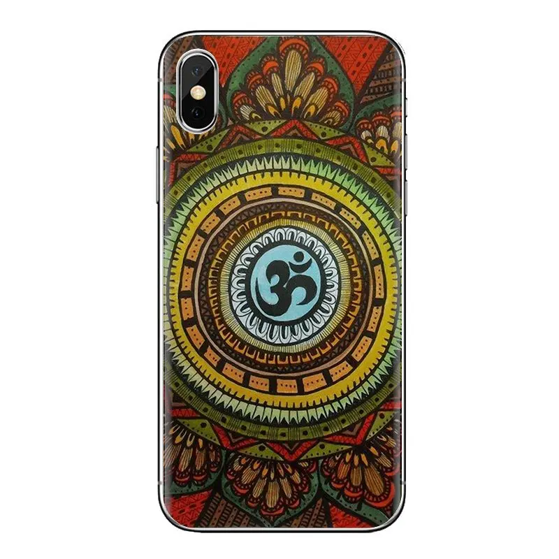 TPU Shell Covers For iPhone XS Max XR X 4 4S 5 5S 5C SE 6 6S 7 8 Plus Samsung Galaxy J1 J3 J5 J7 A3 A5 Aum hinduism om religious |