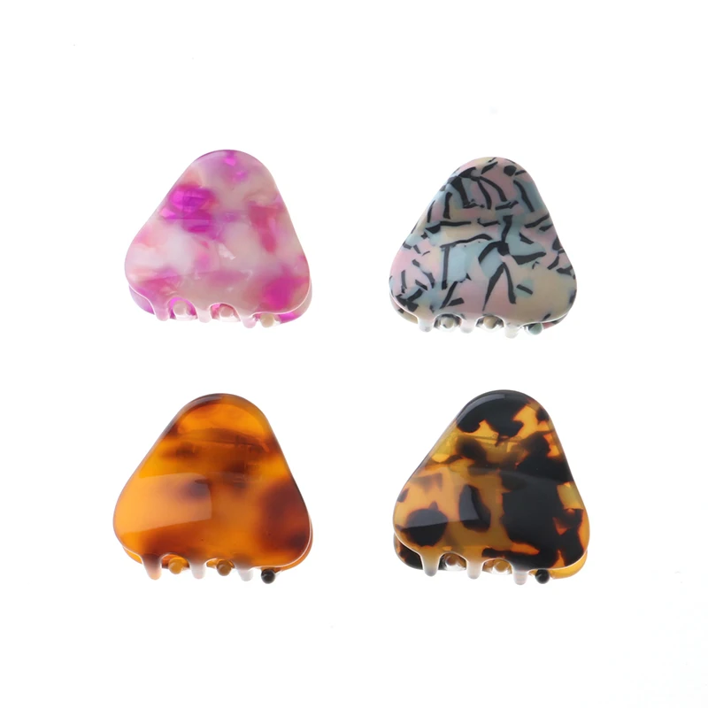 

High quality fancy hair accessories cellulose acetate materials lady girl decorative korean hair claw clip