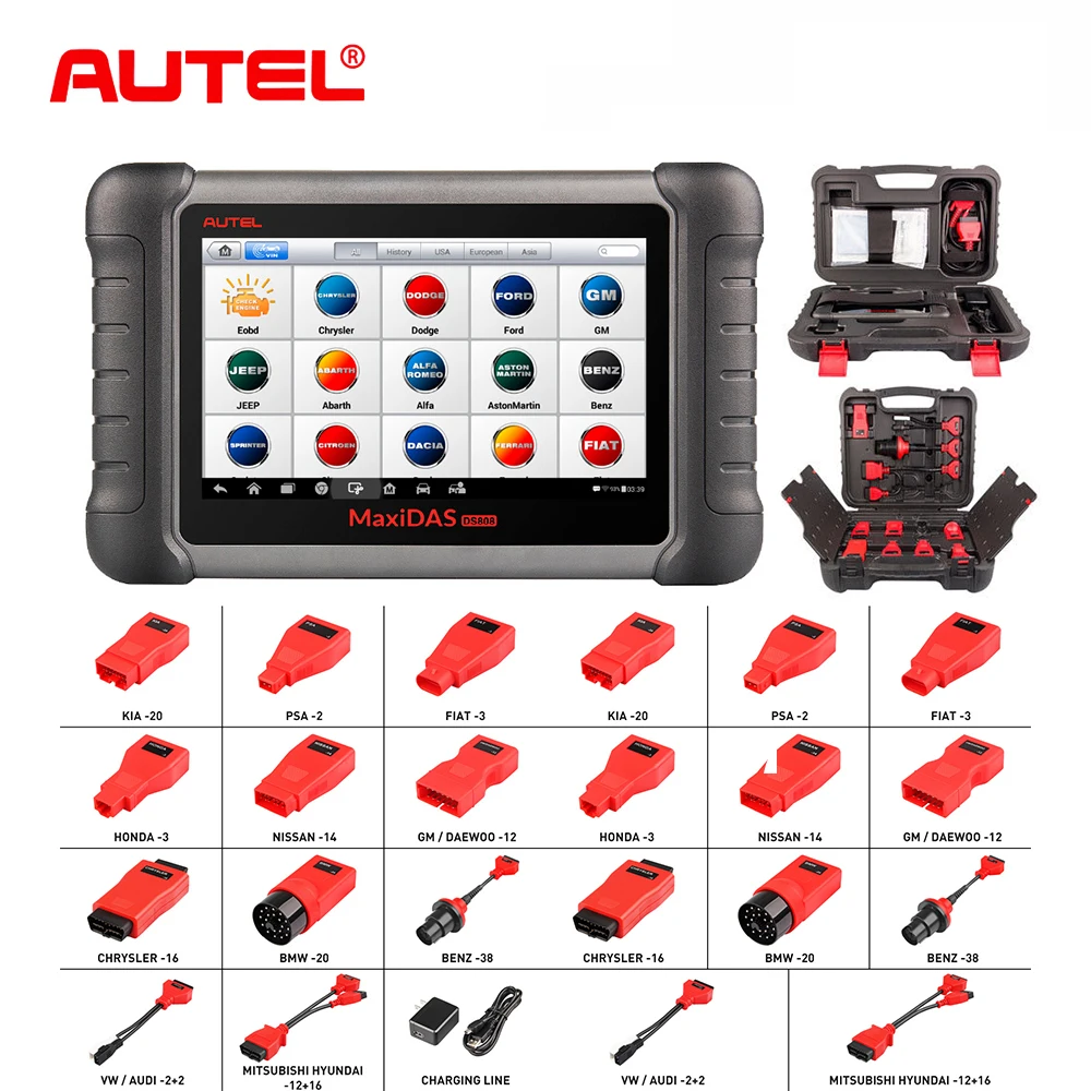 Диагностический сканер кода Autel maxides DS808K OBD2 диагностический инструмент для