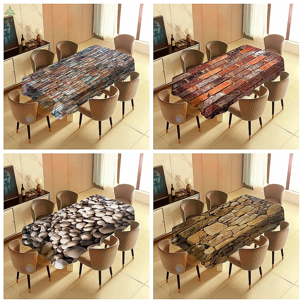 

Stones Of Various Shapes And Colors Are Interesting Still Life Objects Barbecue Picnic Home Party Table Cloth