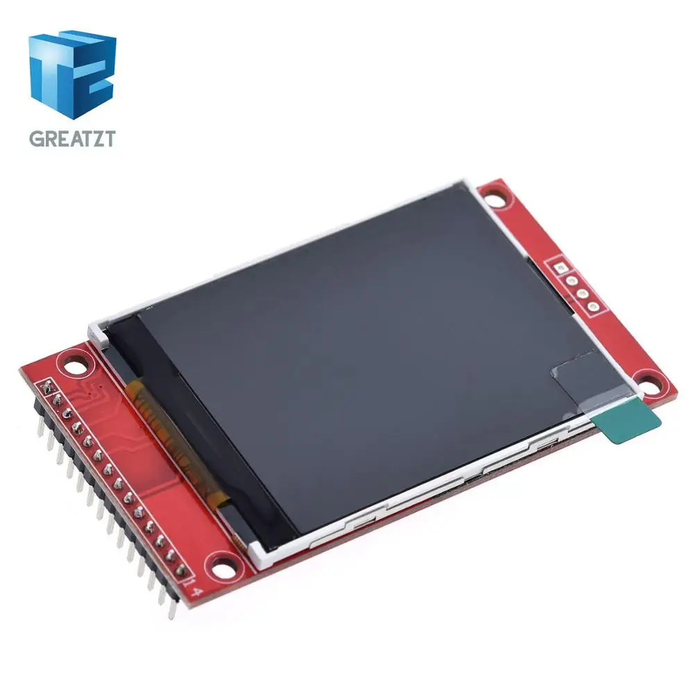 2," 240x320 SPI TFT ЖК-дисплей серийный Порты и разъёмы модуль+ 5 V/3,3 V адаптер PBC Micro SD ILI9341 Белый светодиодный(Т-образной сенсорный экран