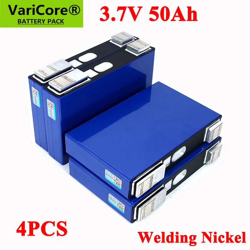 

4 шт., тройная литиевая батарея VariCore, 3,7 в, 50 А · ч, 50000 мА · ч для 3s, 12 В, 24 В, 10s, 36 В, аккумуляторы для электрических велосипедов, модификация из ни...