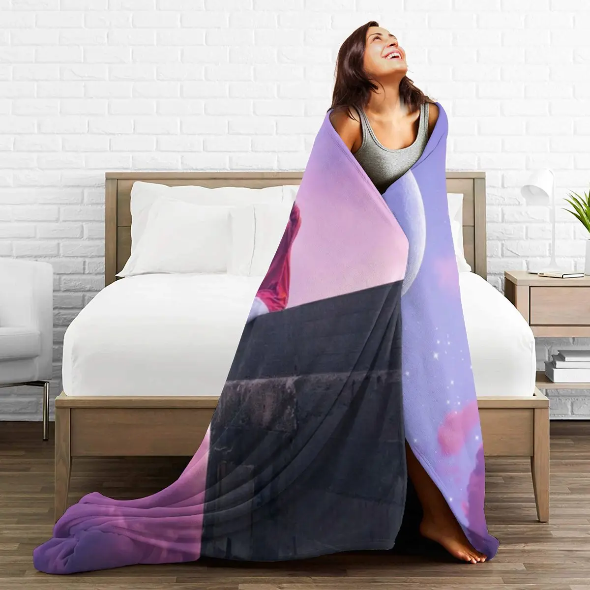 

3D Cartoon Sherpa Blanket Warm Super Soft Flannel Office Nap Bedspread Sofa Bedding Plush Quilt Plaids 294075861