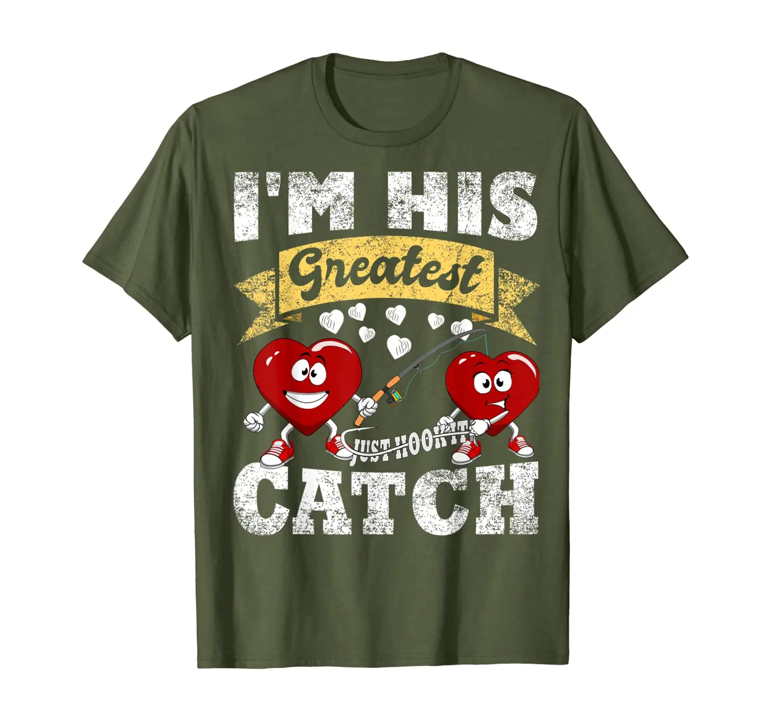 

Valentines Day Fishing Shirt for Her Matching Couples Shirts
