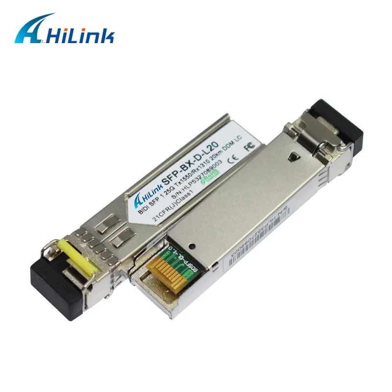 Бесплатная доставка! BIDI SFP 1 25G TX1550/RX1310 20KM DDM LC sfp модуль хорошая цена | Мобильные
