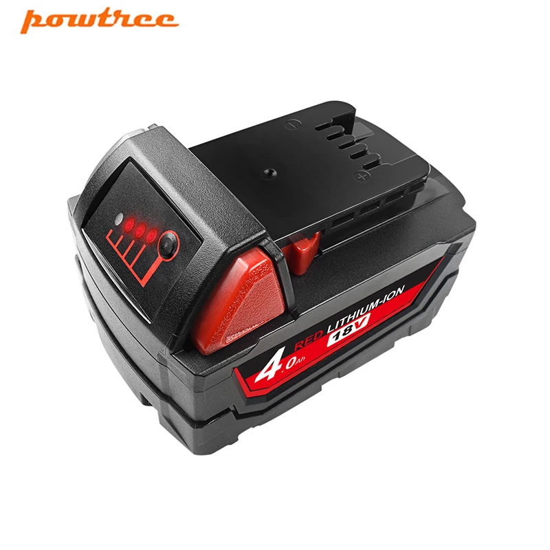 Powtree для Milwaukee M18 9 0/1815 Ач 18 в электроинструменты перезаряжаемая литий ионная