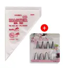 100 шт., искусственный крем для торта, глазурь, украшение помадки, кухонный кондитерский мешок для выпечки, инструменты для торта, кекс