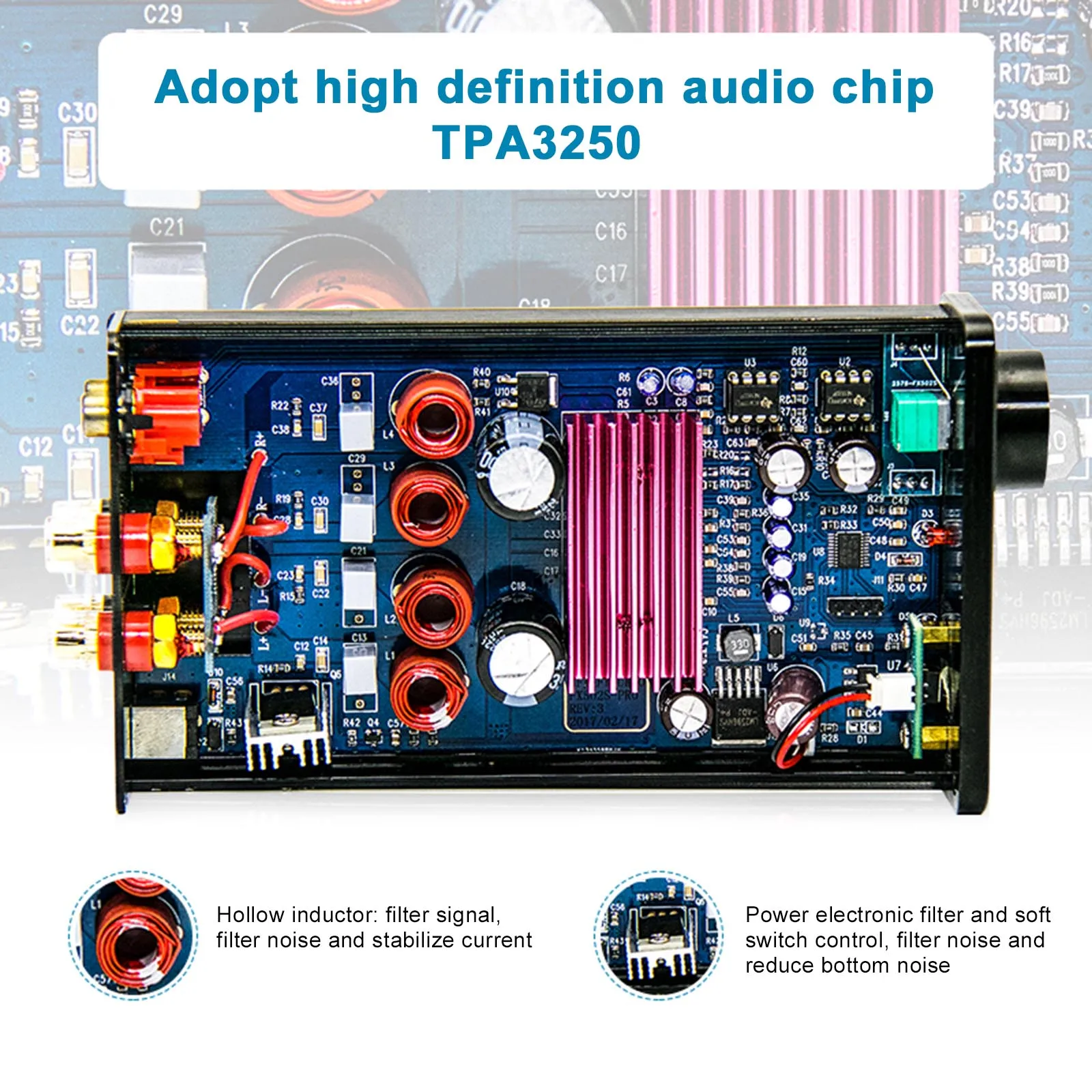 Цифровой усилитель FX-AUDIO FX502S PRO 2x80 Вт Hi-Fi мини стерео аудиоусилитель источник