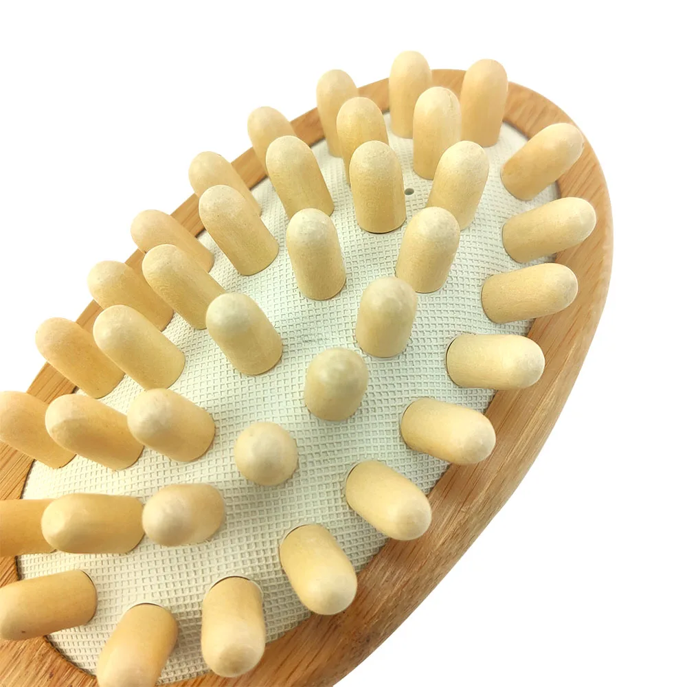 Деревянная Массажная щетка для ванны отшелушивания и удаления жира Длинная